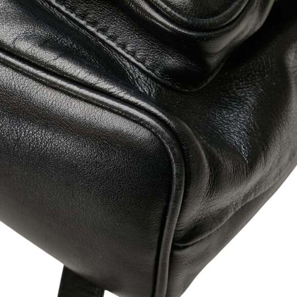 Gucci Bamboo Backpack 003 2058 0016 Black Leather Women's GUCCI - Picture 6 of 14